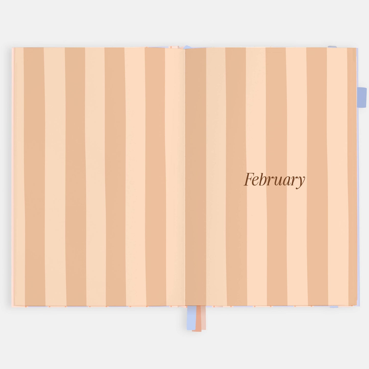 2026 Powder Stripe A5 Academic Vertical Planner