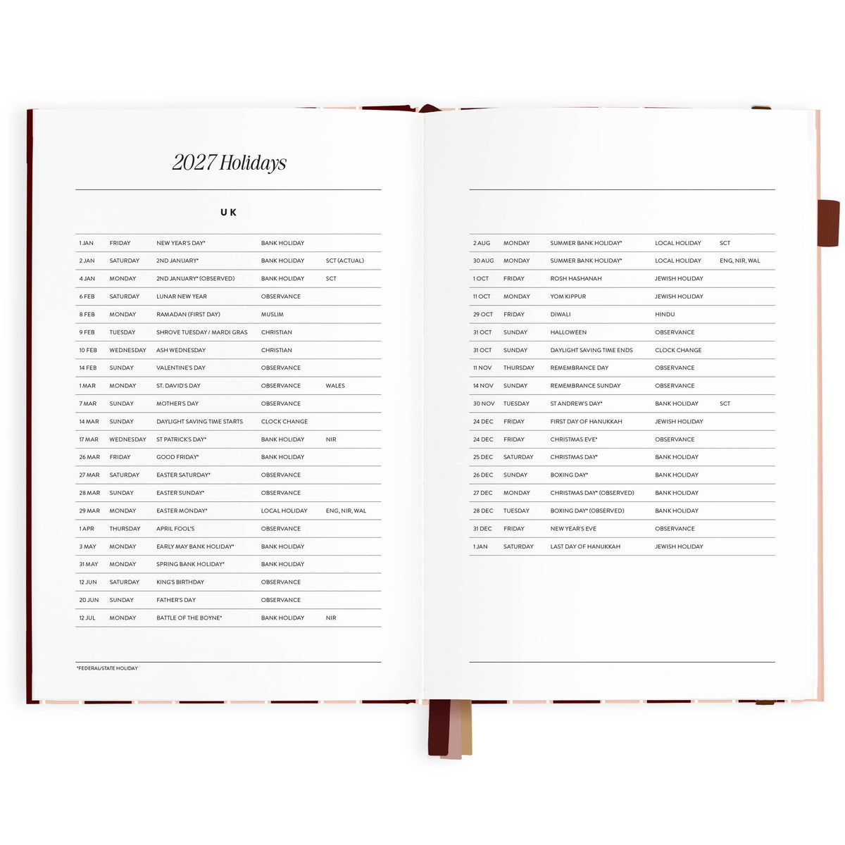 Fox & Fallow - 2027 Sorrento A5 Vertical Planner
