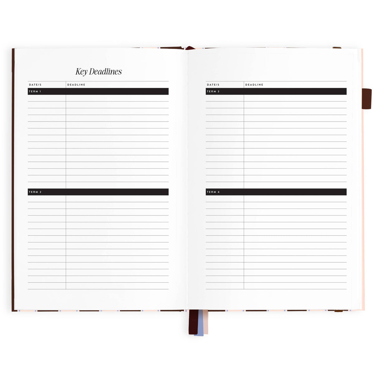 Fox & Fallow - 2027 Chocolate Stripe A5 Academic Planner
