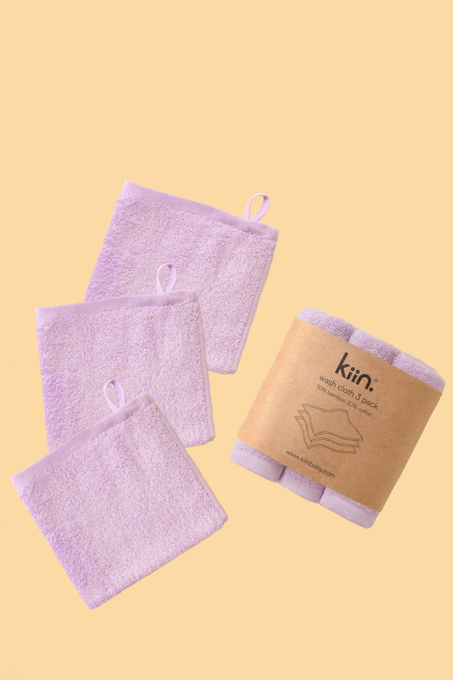 Wash Cloths 3 Pack: Lilac