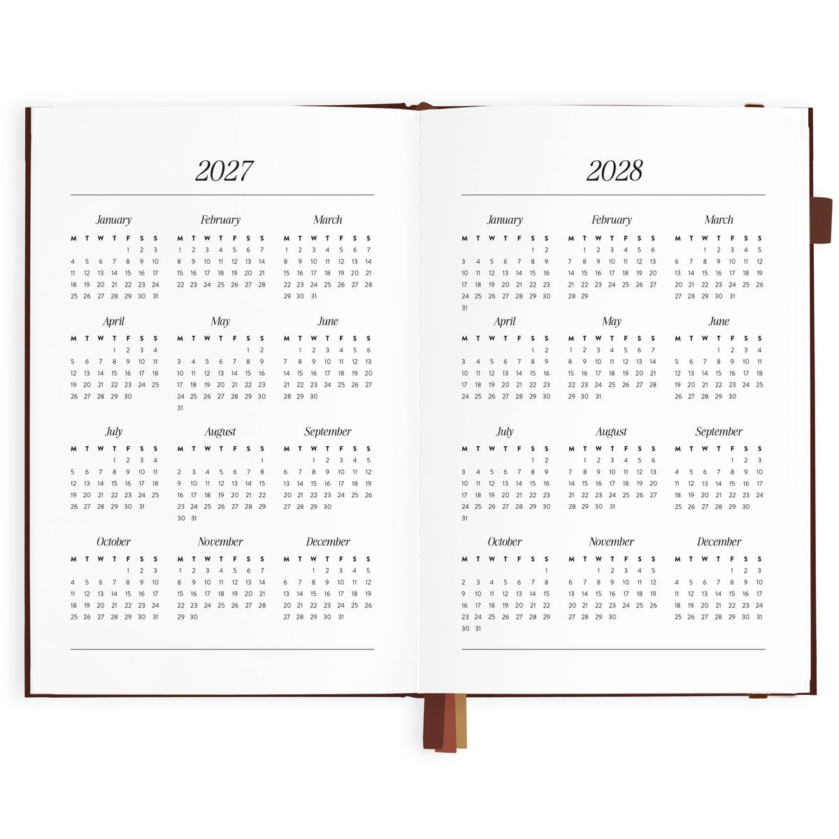 Fox & Fallow - 2027 Chocolate A5 Vertical Planner