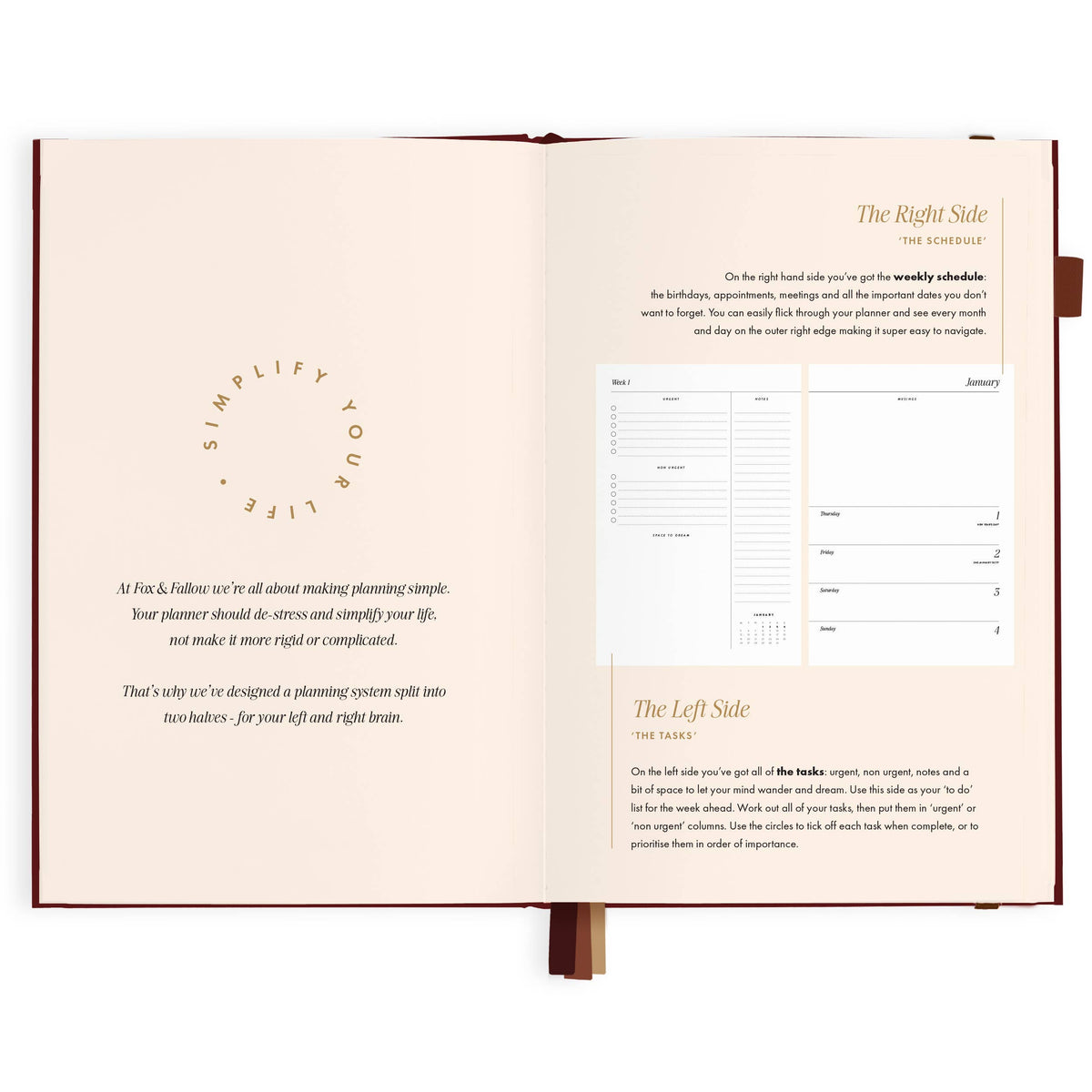 Fox & Fallow - 2027 Cherry A5 Horizontal Planner