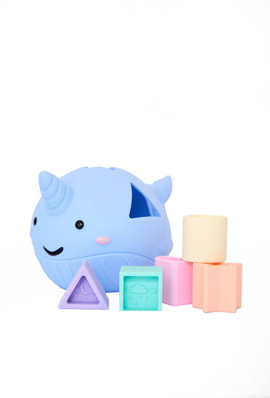 Narwhal Shape Sorter: Pastel