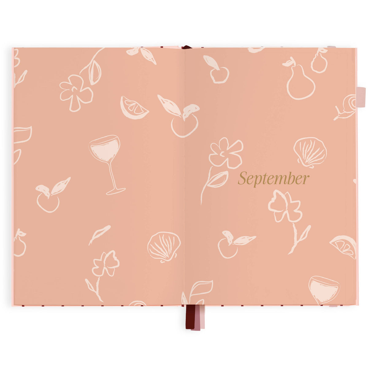 Fox & Fallow - 2027 Rose Pinstripe A5 Horizontal Planner