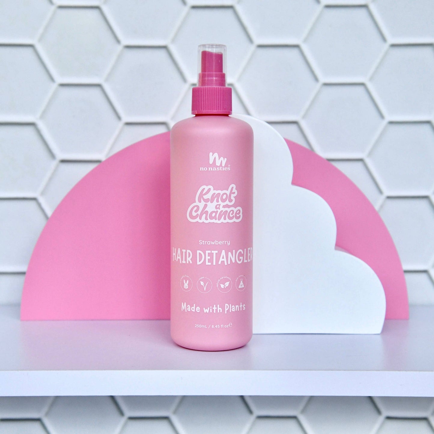 no nasties kids - Natural Plant Based Hair Detangler in Strawberry