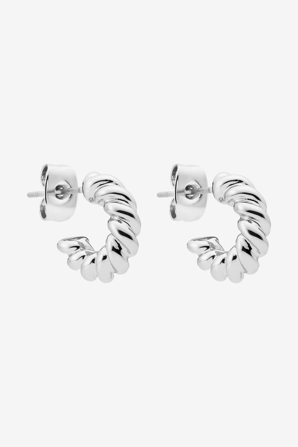 PHOEBE SILVER ROPE EARRING
