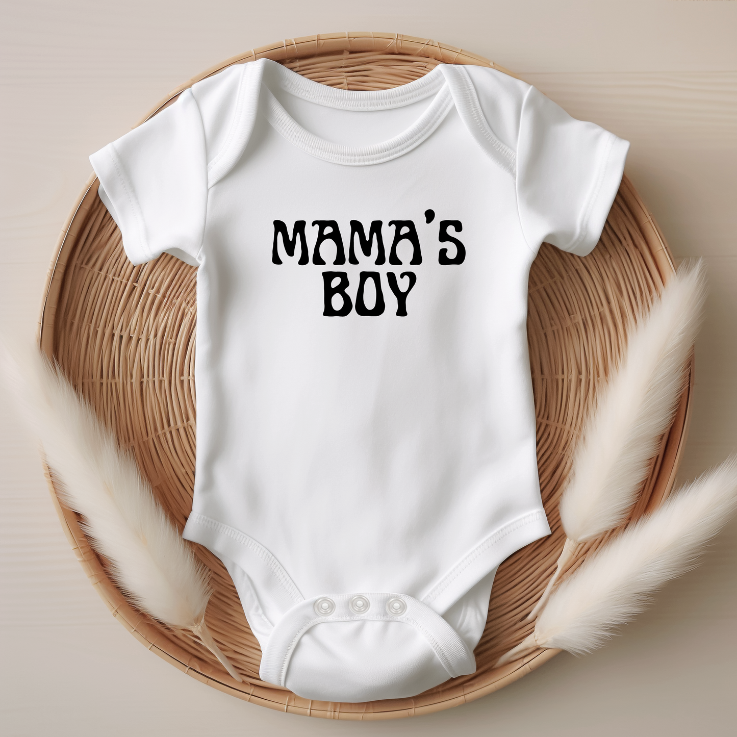 Customised Mama's Boy Mothers Day Onesies