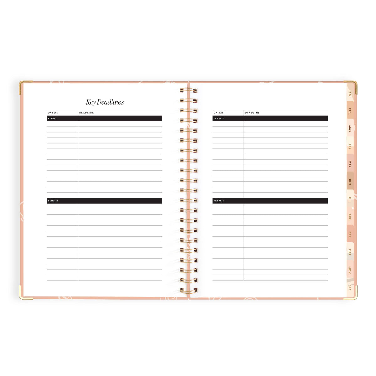 Fox & Fallow - 2027 Amalfi Peach  A4 Academic Planner