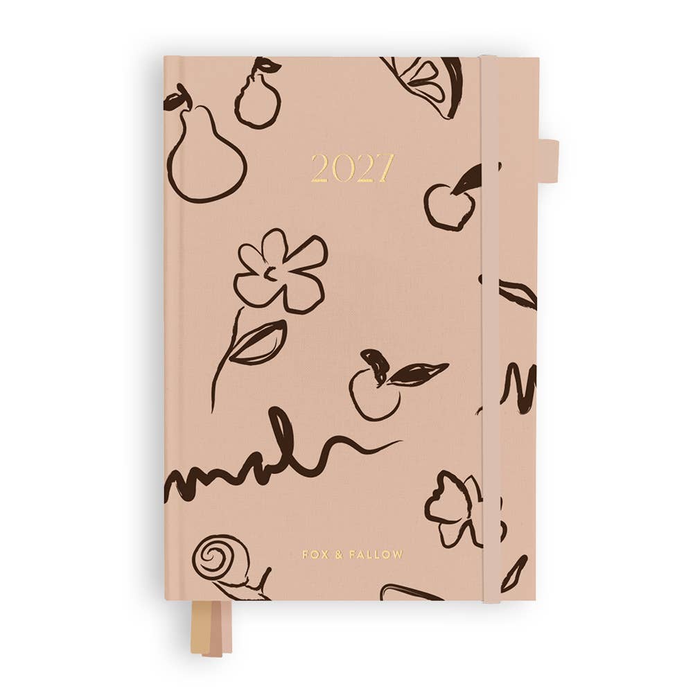 Fox & Fallow - 2027 Amalfi Latte A5 Vertical Planner