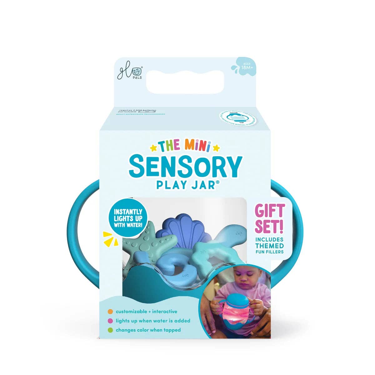 Jellystone Designs - Mini Sensory Play Jar® Gift Set - BLUE Lagoon