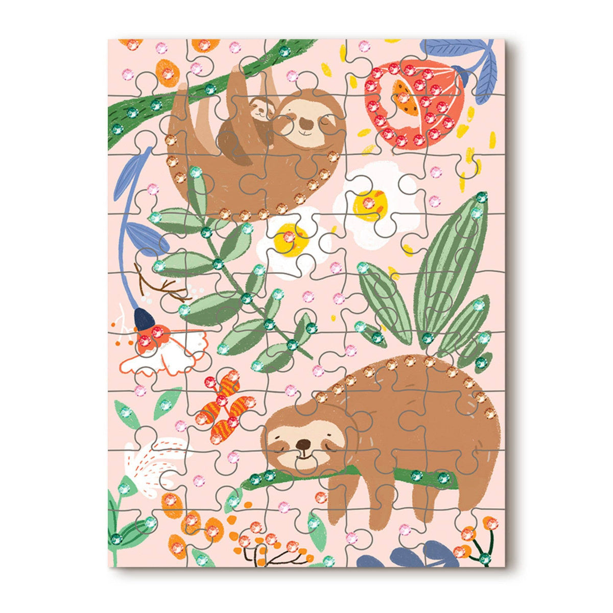 Journey Of Something AU & EU - 45 Piece Kids Puzzle with Gems - Sloth