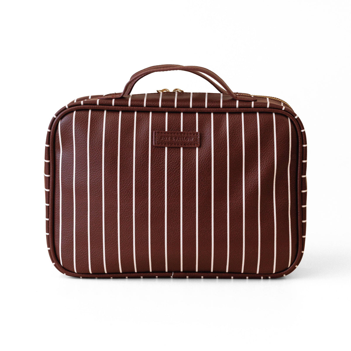 Fox & Fallow - Merlot Pinstripe Cosmetic Bag