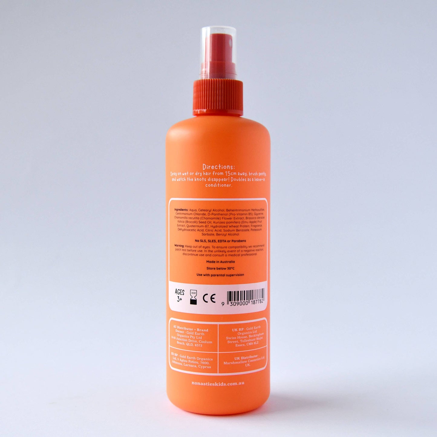 no nasties kids - Natural Plant Based Hair Detangler in Mandarin and Grape