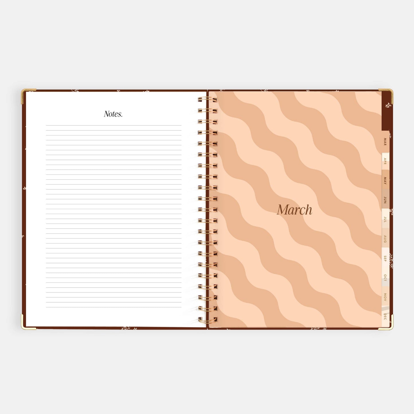 2026 Raspberry A4 Academic Vertical Spiral Planner