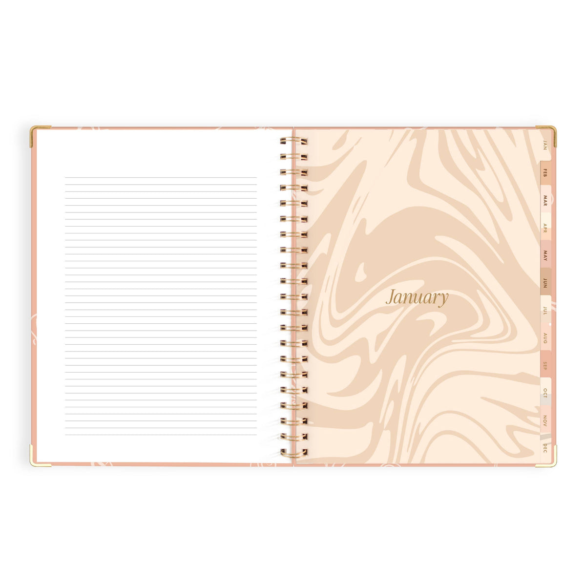 Fox & Fallow - 2027 Amalfi Peach  A4 Academic Planner