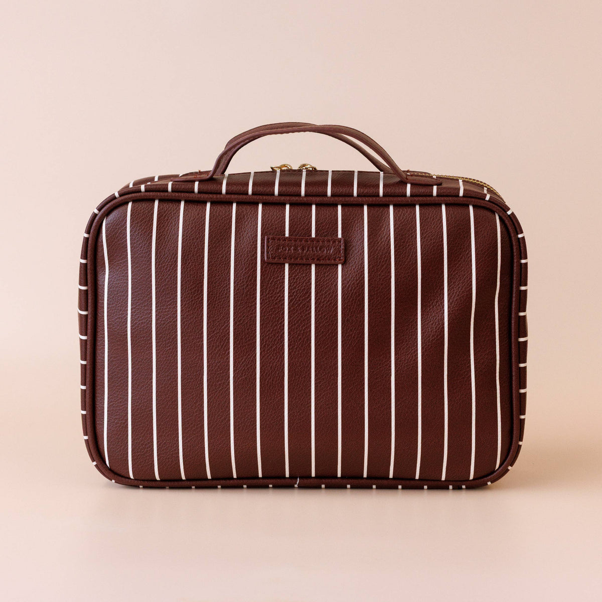 Fox & Fallow - Merlot Pinstripe Cosmetic Bag