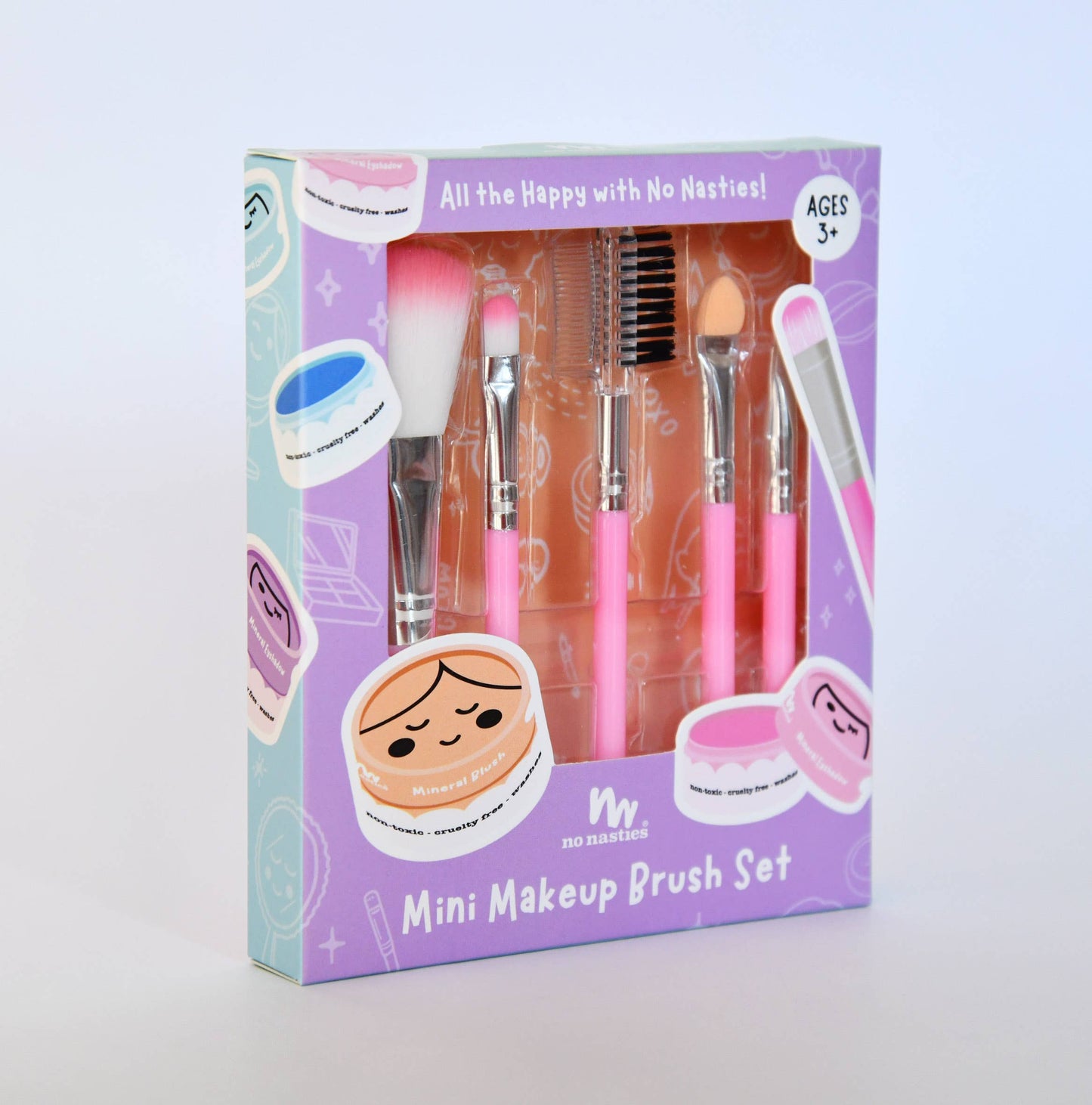 No Nasties Kids Mini Makeup Brush Set