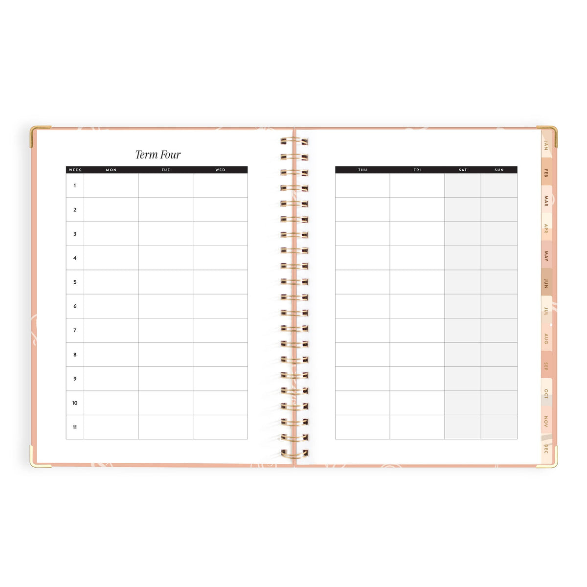 Fox & Fallow - 2027 Amalfi Peach  A4 Academic Planner