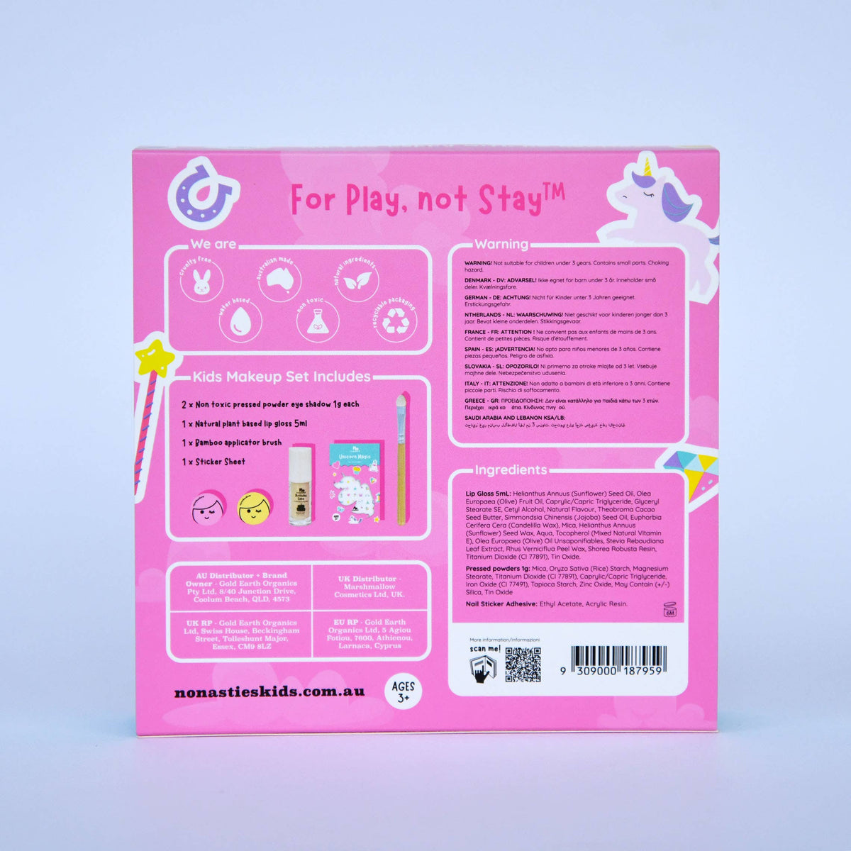 no nasties kids - Unicorn Magic Natural No Nasties Kids Makeup Gift Set