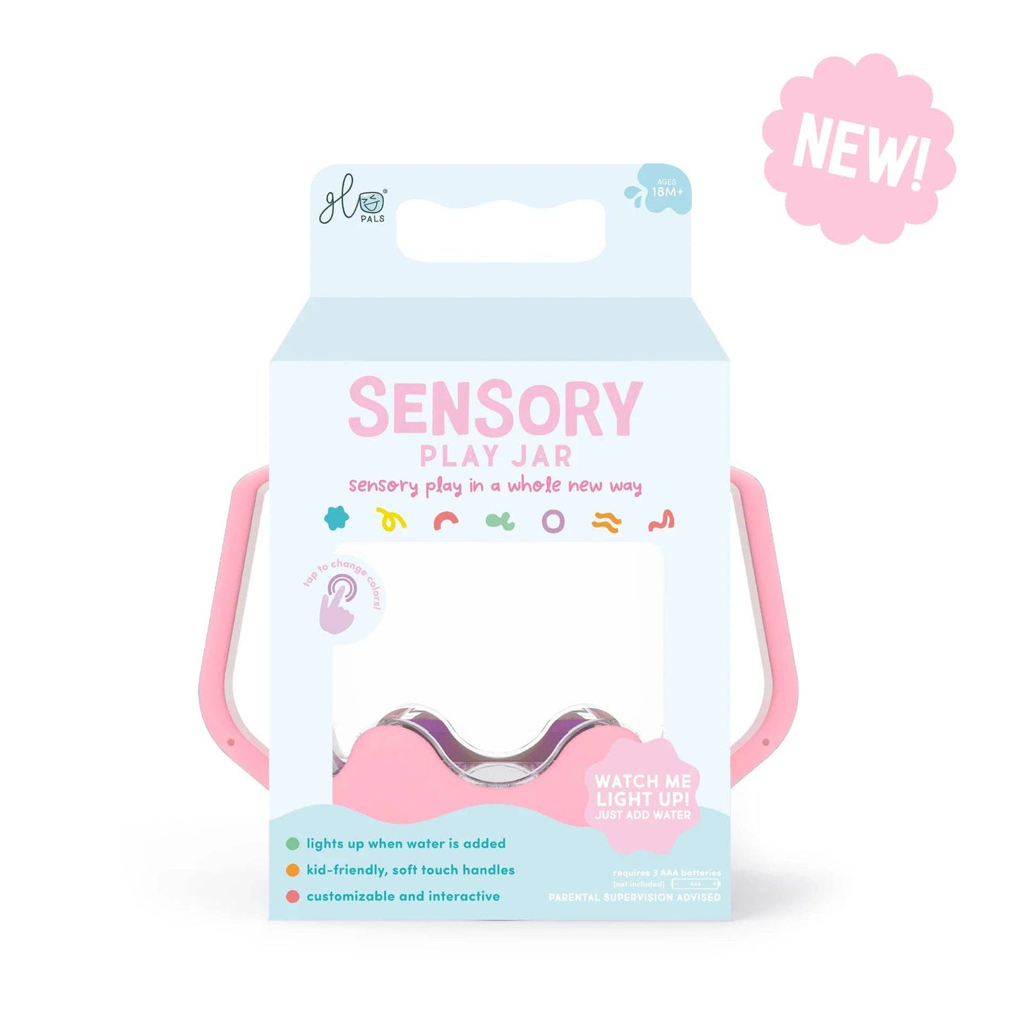 Glo Pal Sensory Play Jar PINK