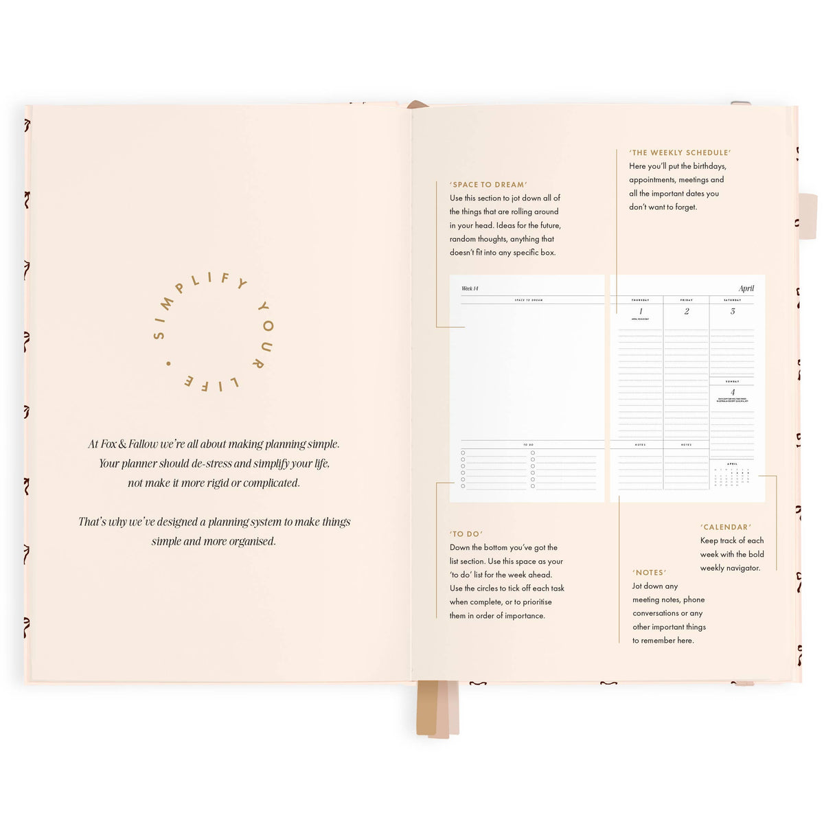 Fox & Fallow - 2027 French Bows A5 Vertical Planner