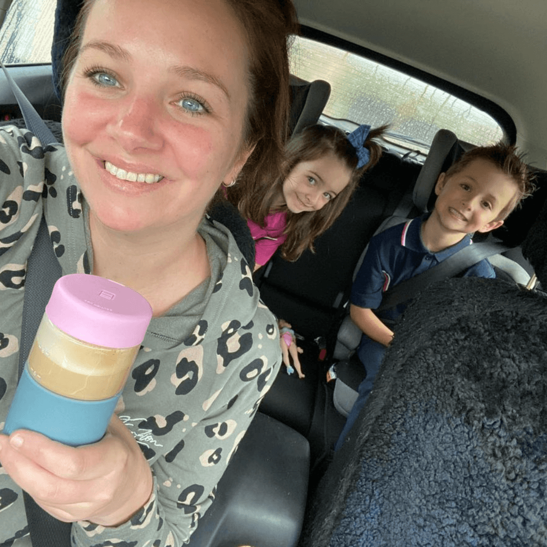 Luxey Cup - ORIGINAL -  Reusable Glass Coffee Cup 12oz: MOCHA