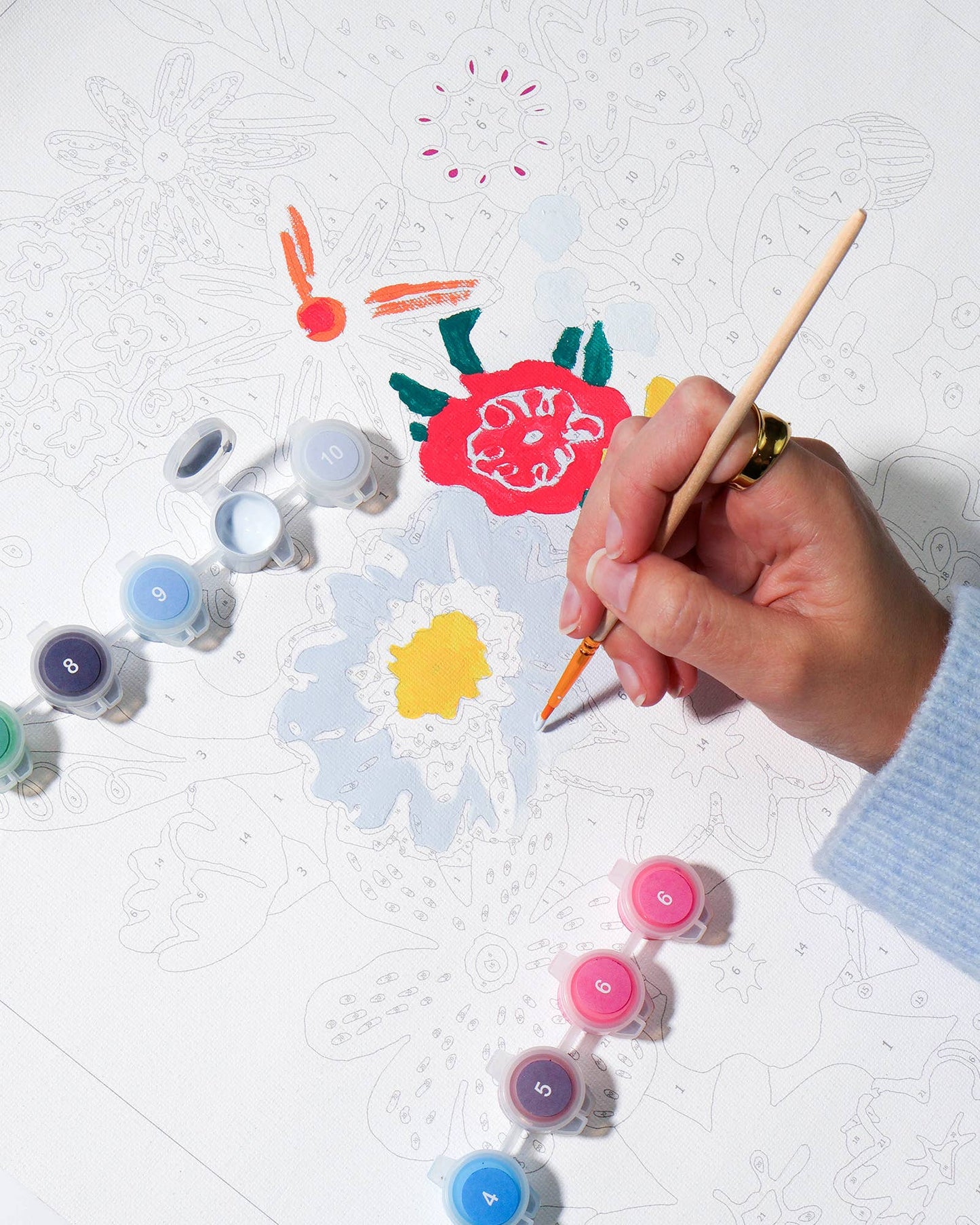 Journey Of Something - Paint by Numbers - Wildflowers