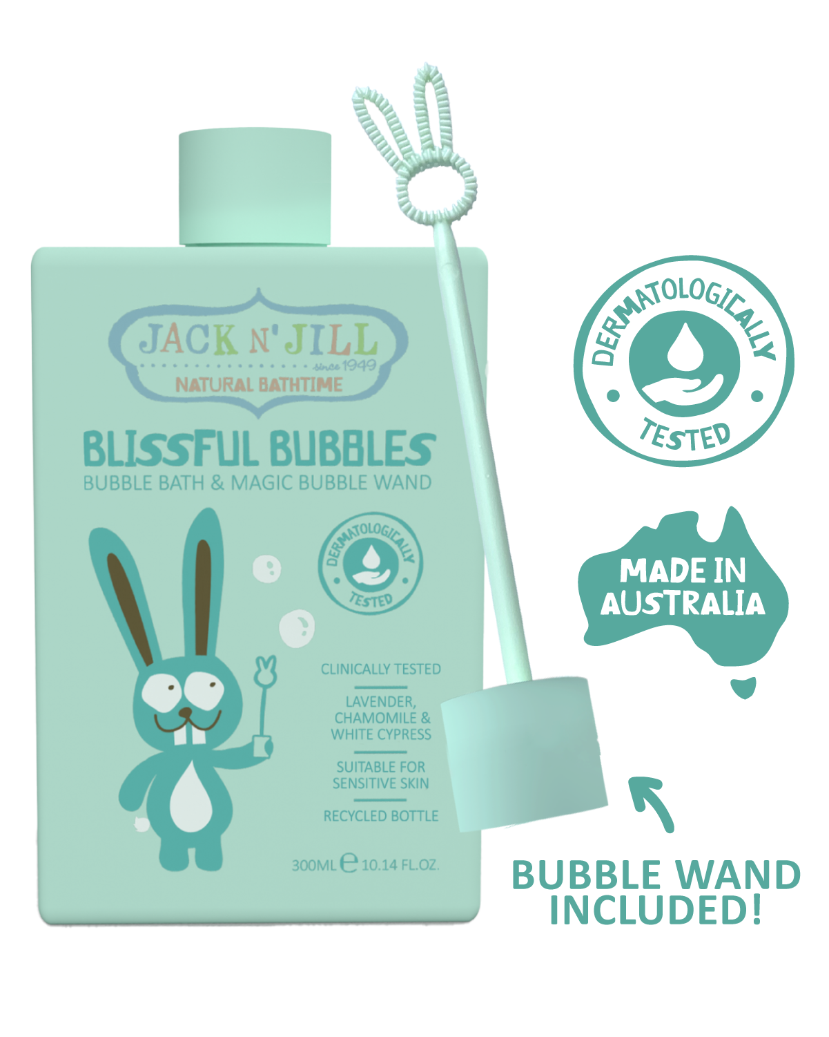 Bubble Bath with Bubble Wand - Natural 300mL