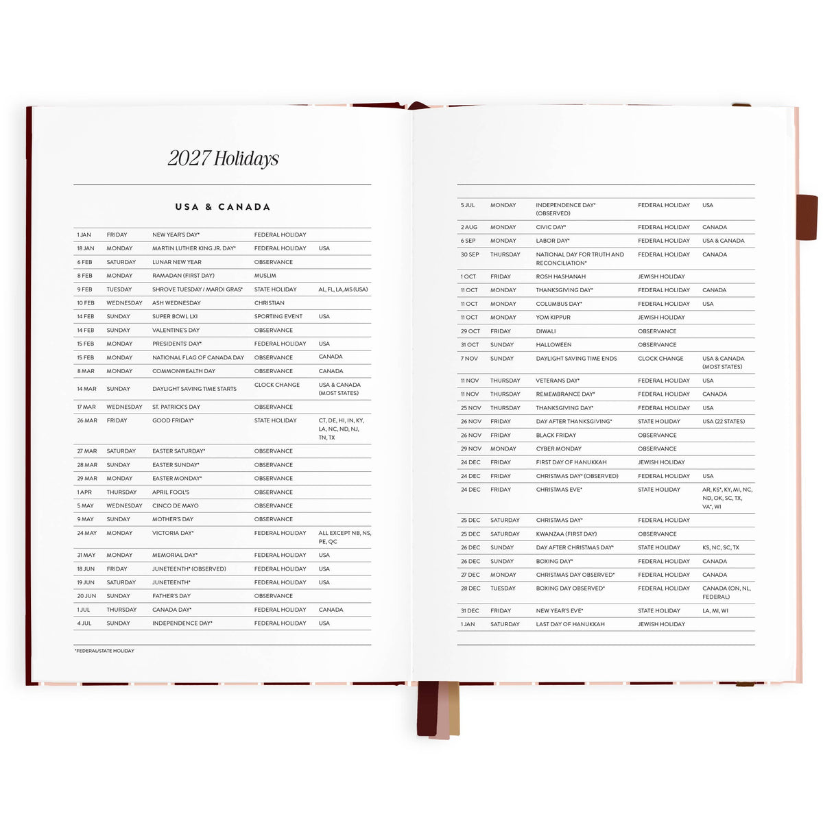 Fox & Fallow - 2027 Sorrento A5 Vertical Planner