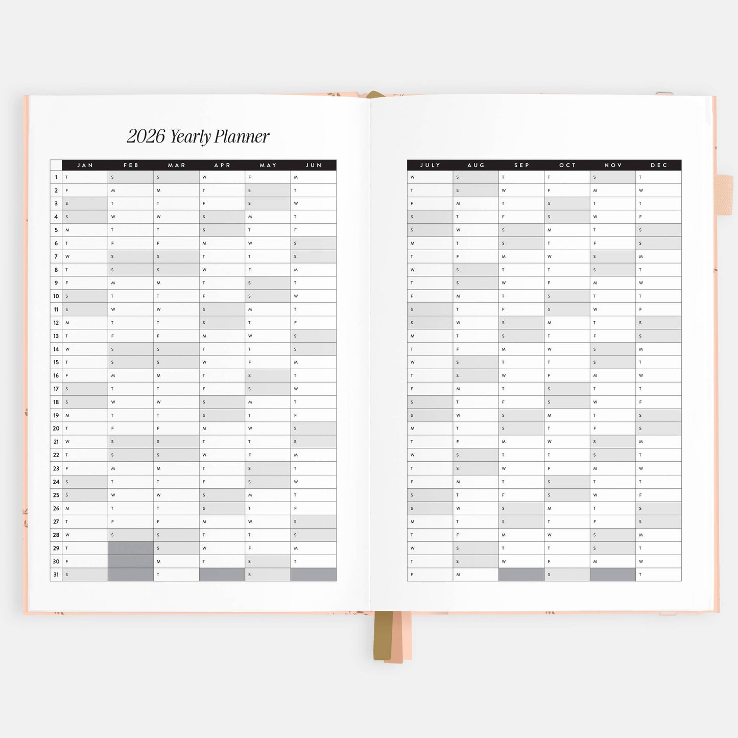 2026 Wild Ruscus A5 Vertical Planner