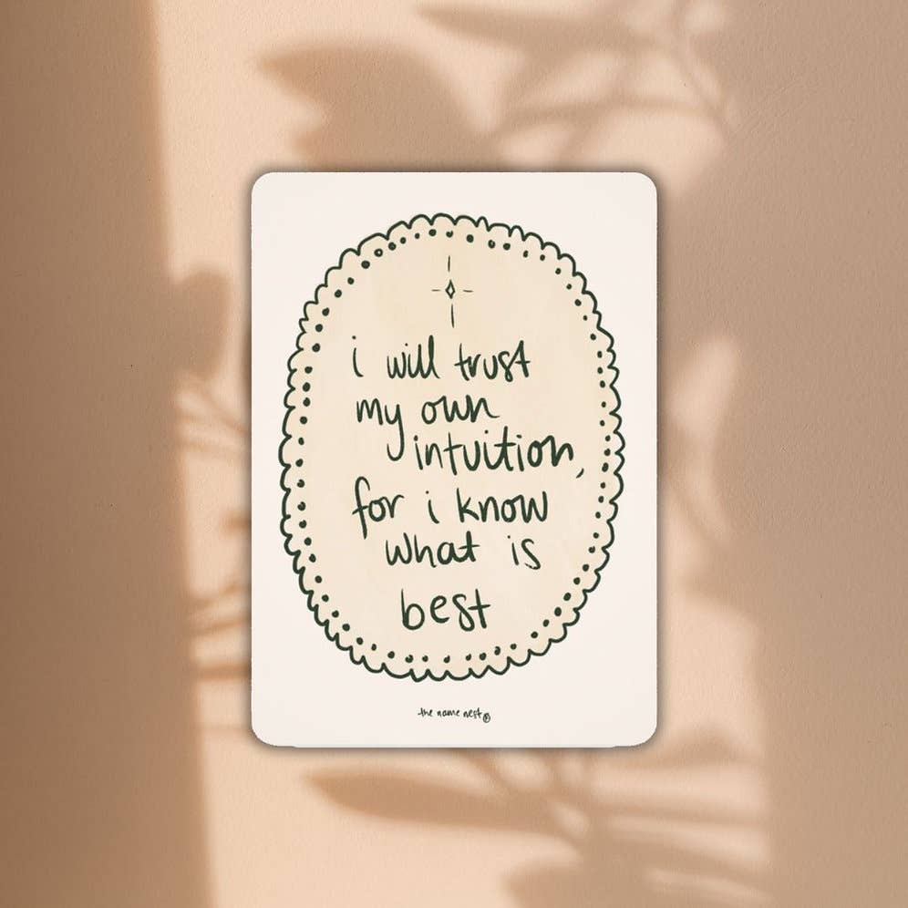 The Name Nest Fertility affirmation cards