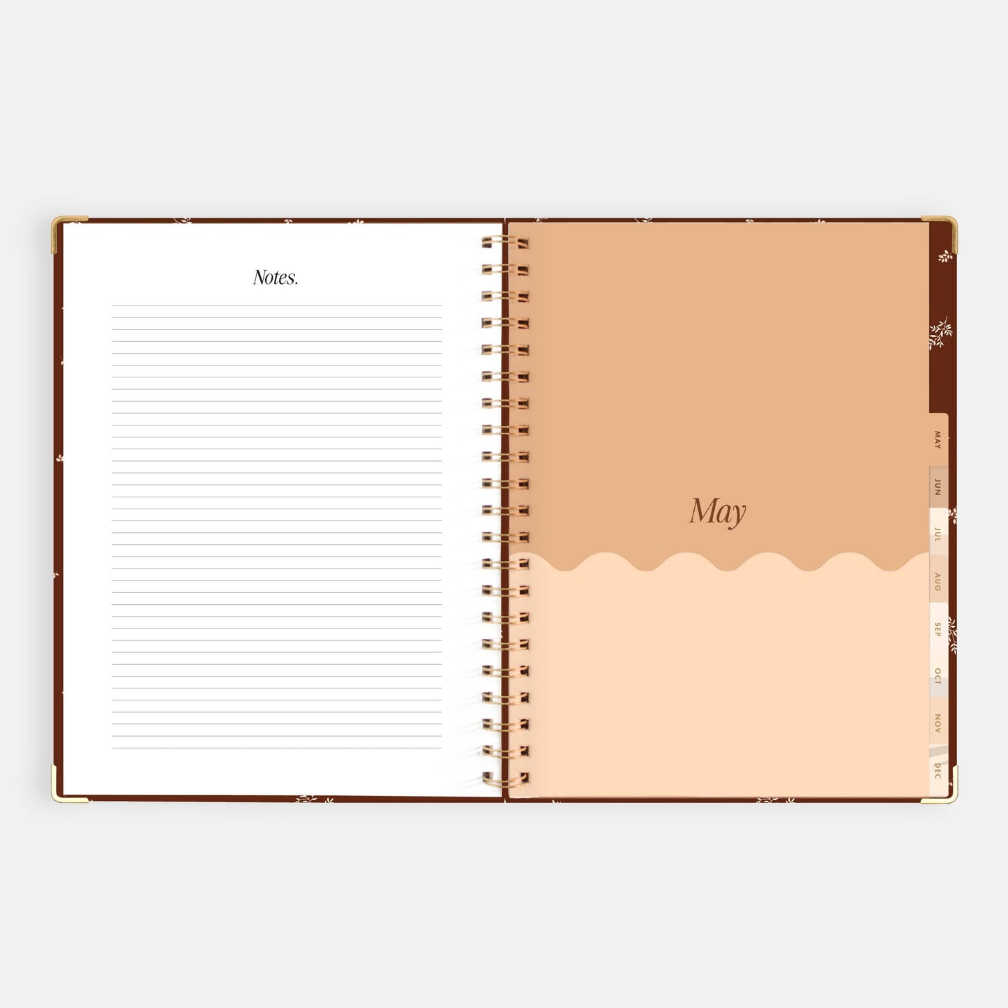 2026 Raspberry A4 Academic Vertical Spiral Planner