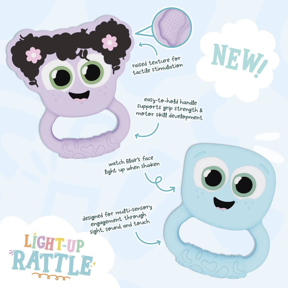Jellystone Designs - Glo Pal Light Up Rattle: LUMI