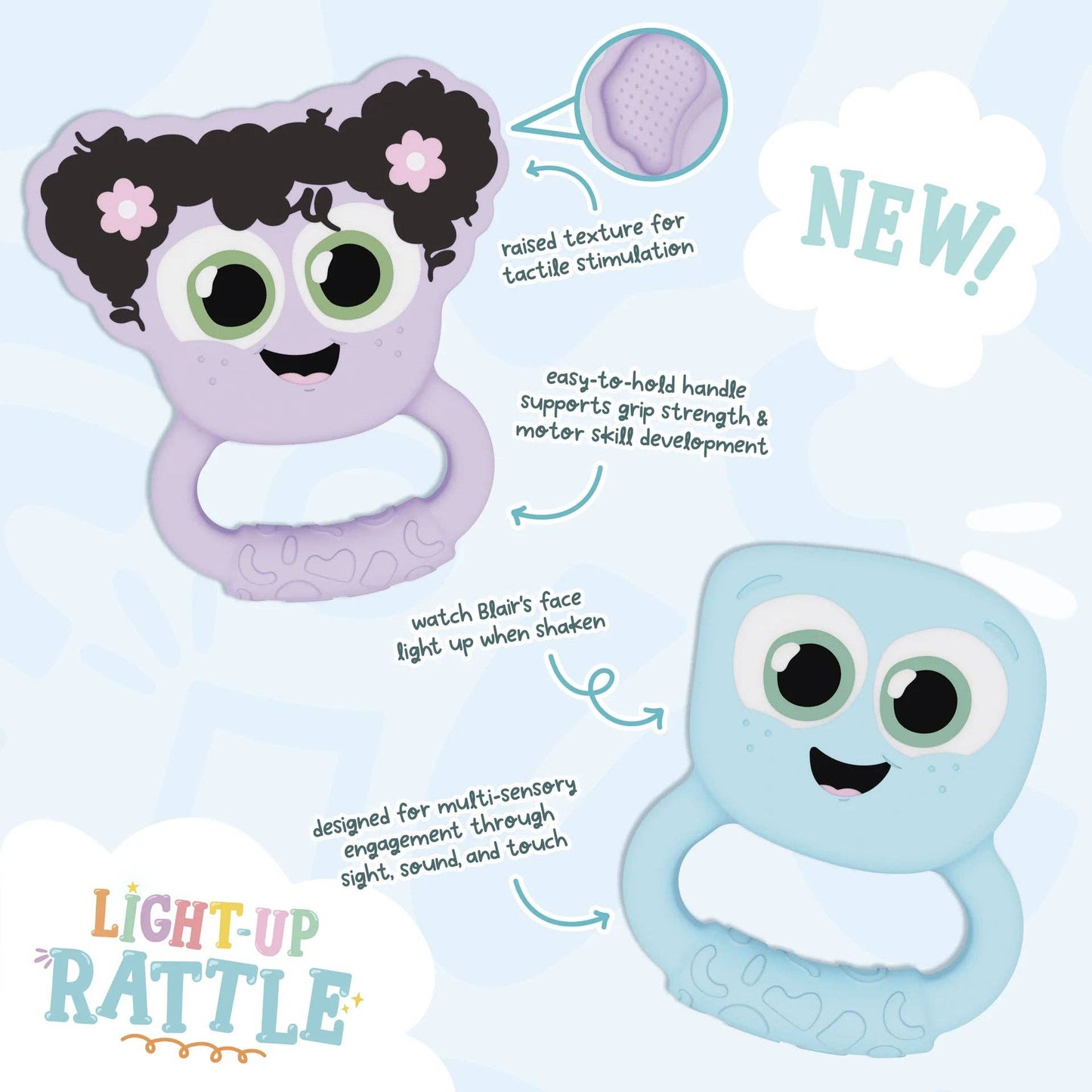 Glo Pal Light Up Rattle - Blair