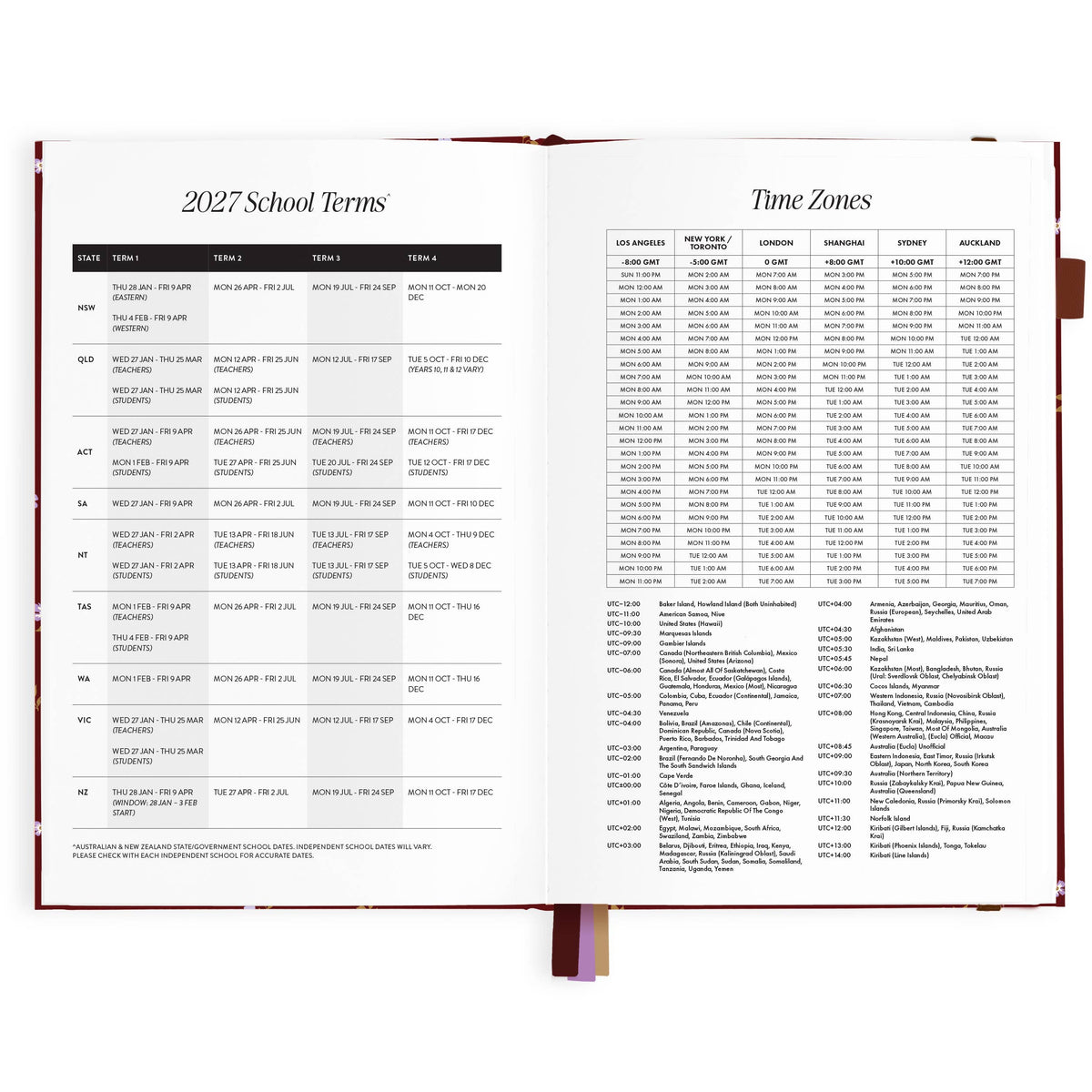 Fox & Fallow - 2027 Cherry Wisteria A5 Vertical Planner
