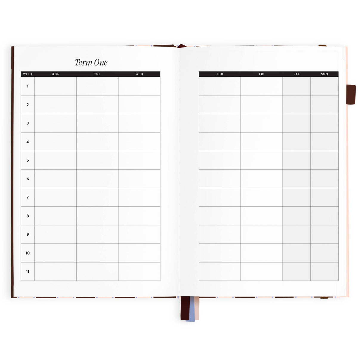 Fox & Fallow - 2027 Chocolate Stripe A5 Academic Planner