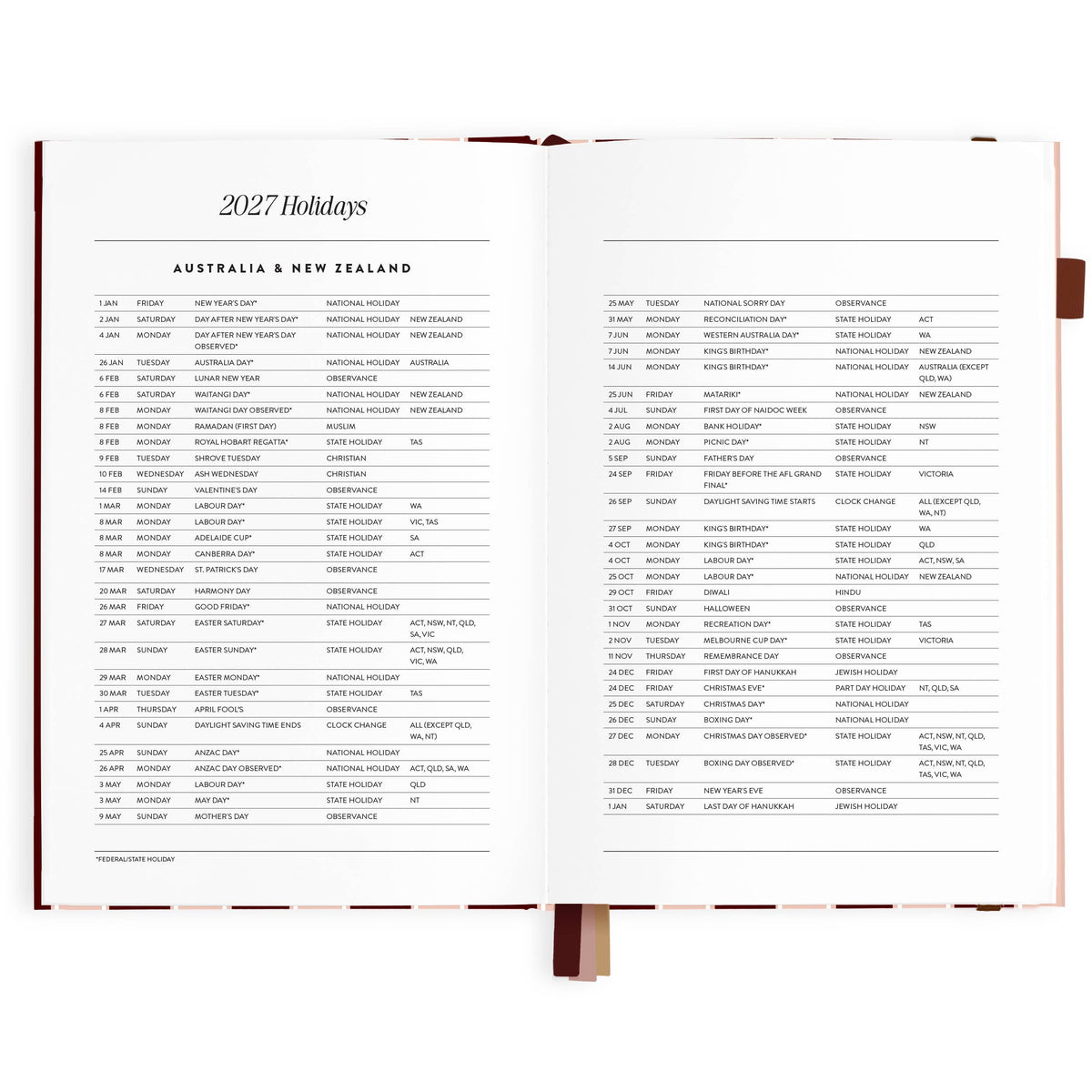 Fox & Fallow - 2027 Sorrento A5 Vertical Planner