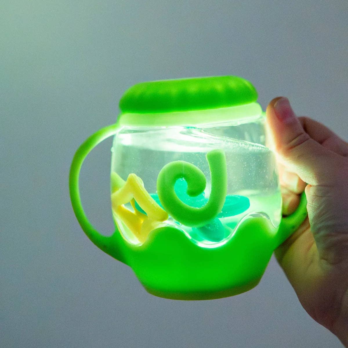 Jellystone Designs - Mini Sensory Play Jar® Gift Set - GREEN Firefly