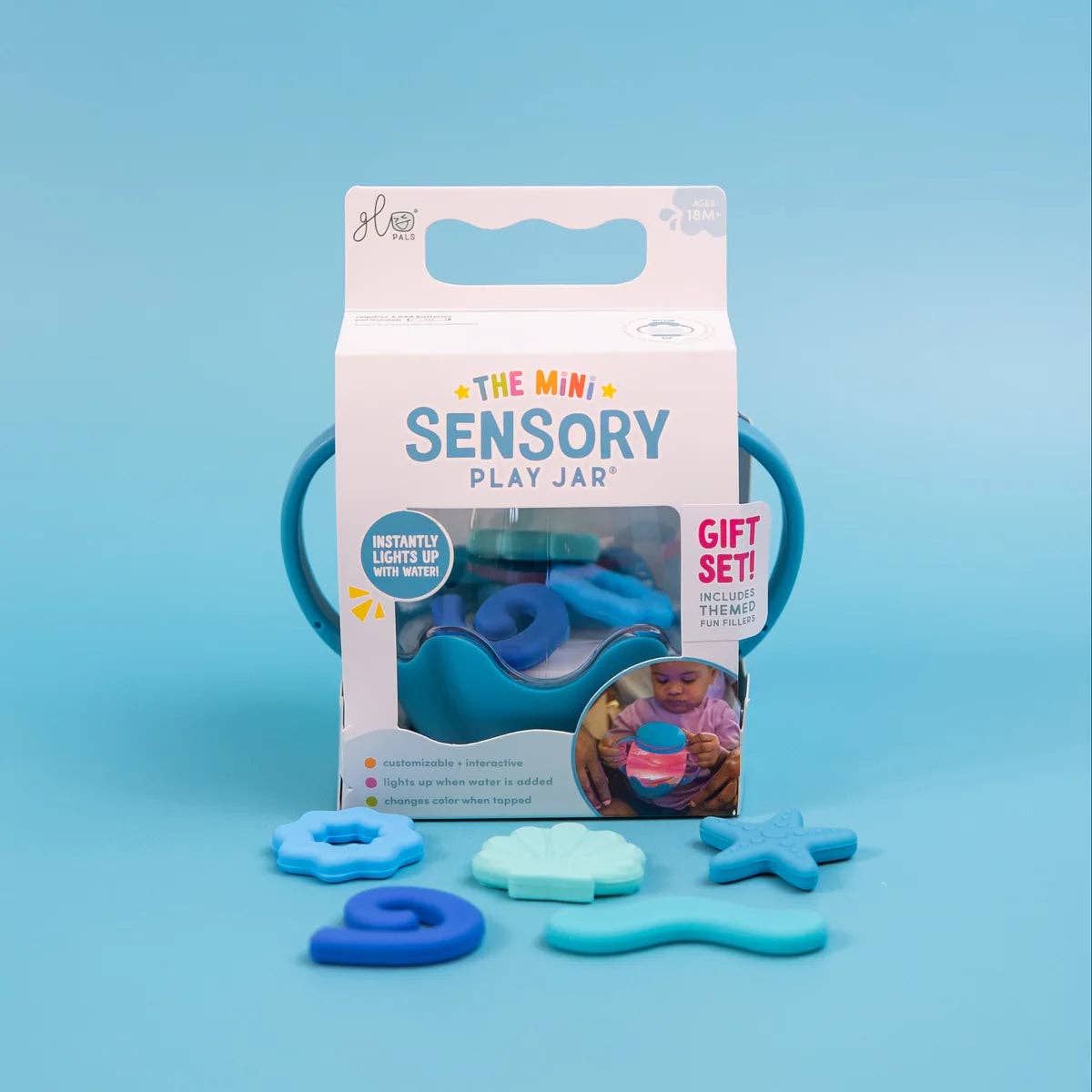 Jellystone Designs - Mini Sensory Play Jar® Gift Set - BLUE Lagoon