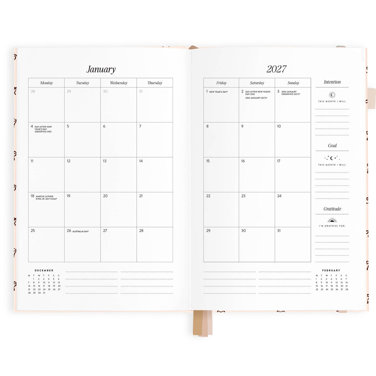 Fox & Fallow - 2027 French Bows A5 Vertical Planner