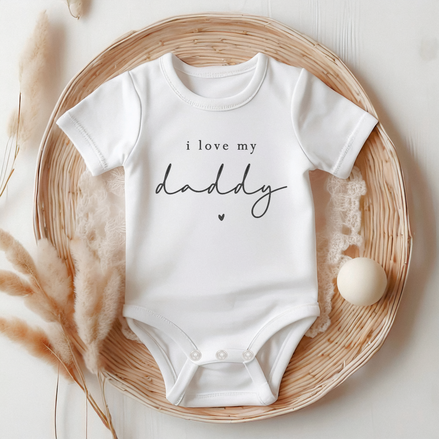 Customisable ' I love my...' Father's Day Onesie