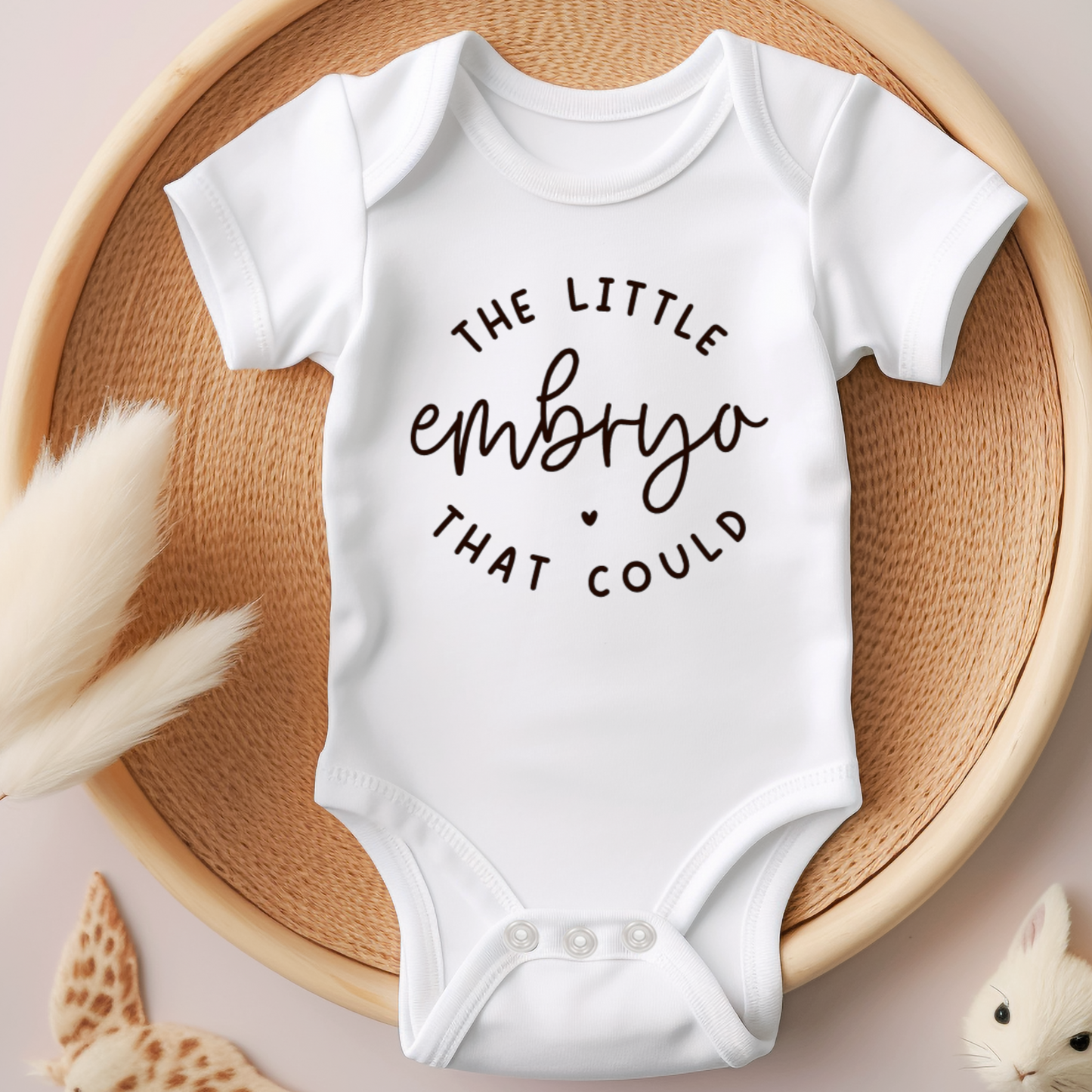 'The little embryo that could' Announcement Onesie