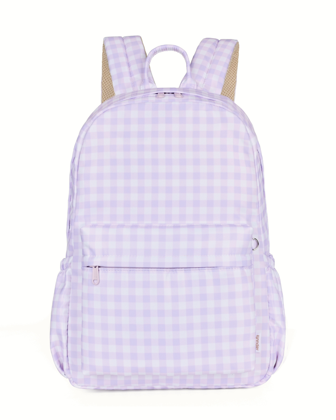 Lilac Gingham Junior Kindy/School Backpack Standard Size