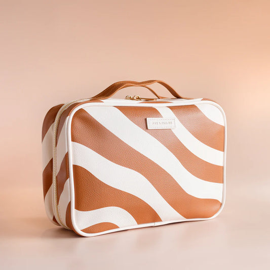 Rust Swirl Cosmetic Bag