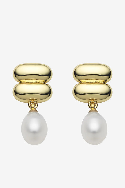 HEIDI GOLD PEARL EARRING