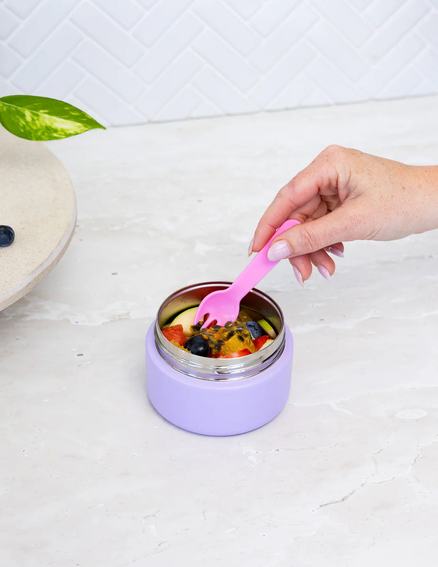 Insulated Mini Food Jar - Lilac