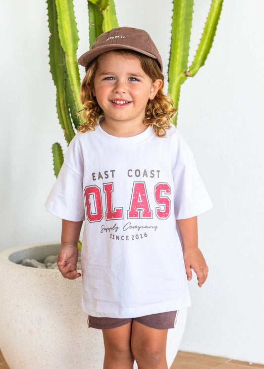 Olas Supply Co - EAST COAST MINI TEE RED
