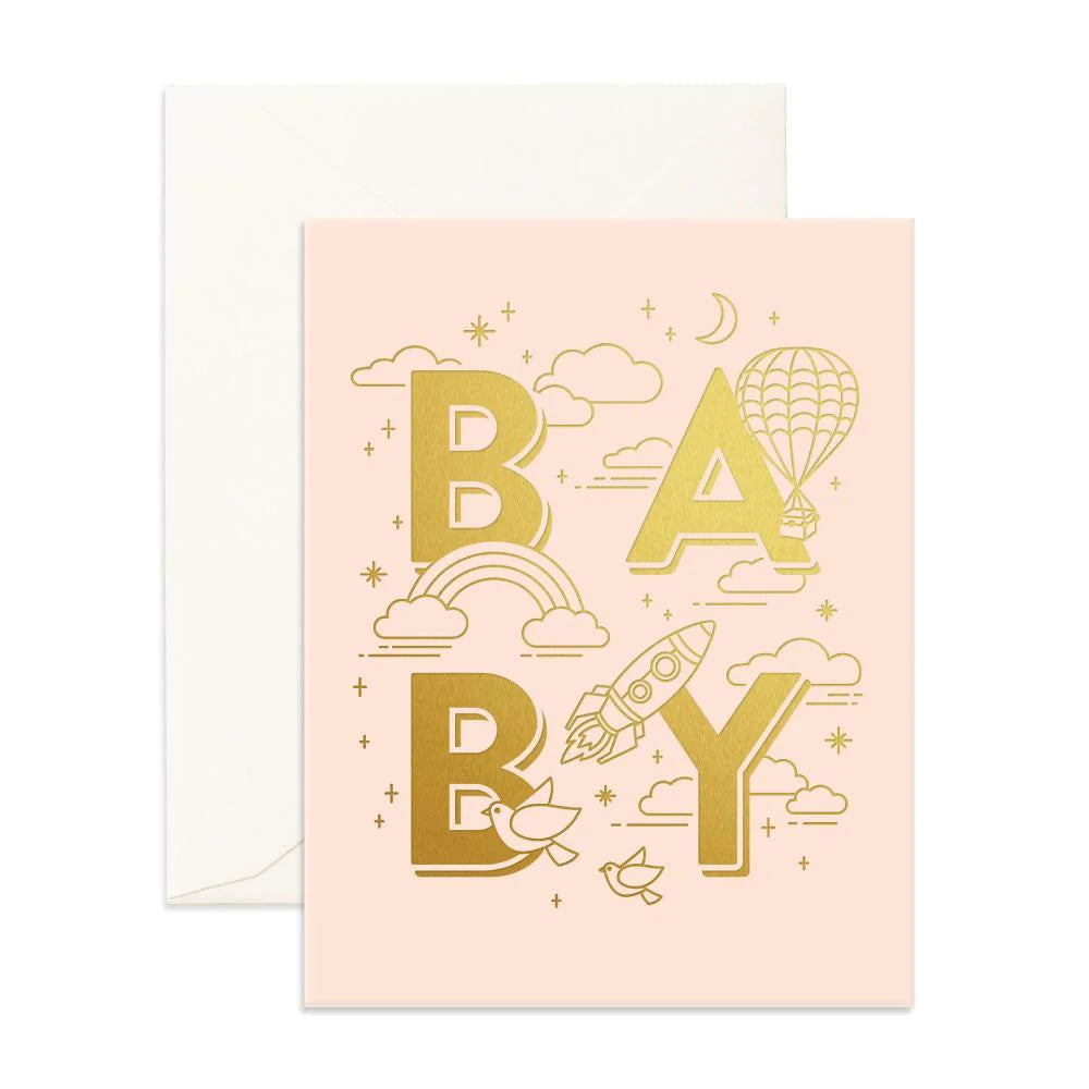 Baby Universe Greeting Card Cream