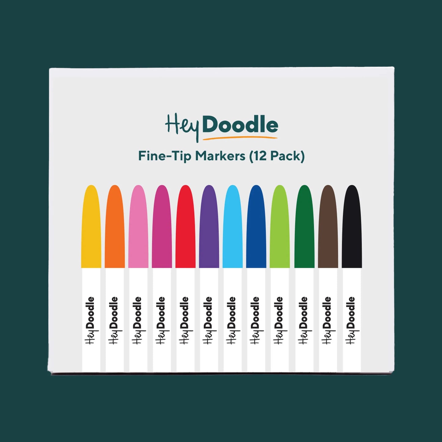 Fine-Tip Markers (12 Pack)