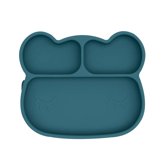 Bear Stickie® Plate - Blue Dusk